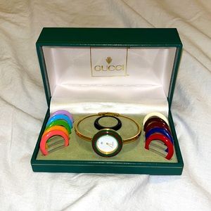 GUCCI - Watch, Interchangeable rings vintage from the 90's